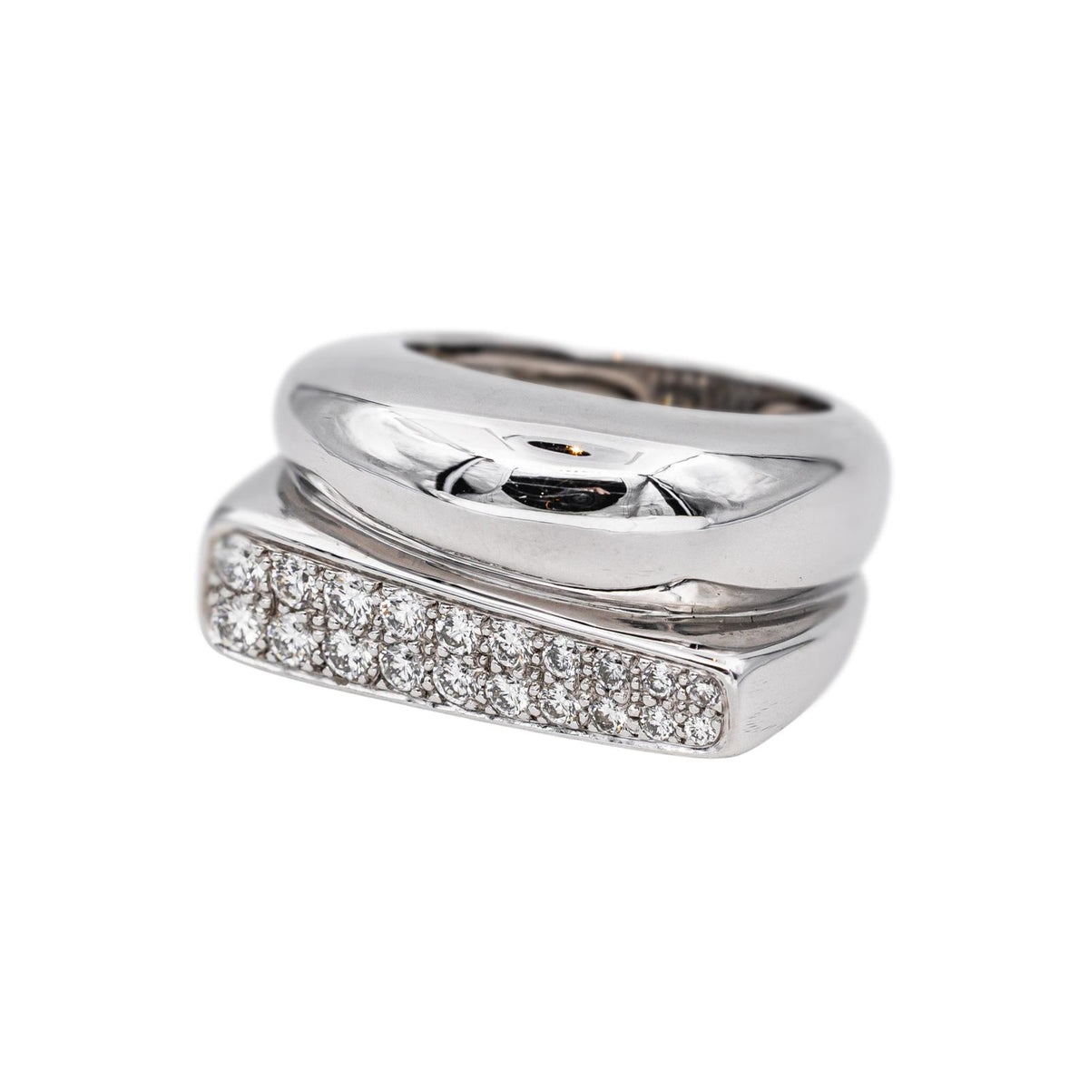 Fred Bague Success Or blanc Diamant