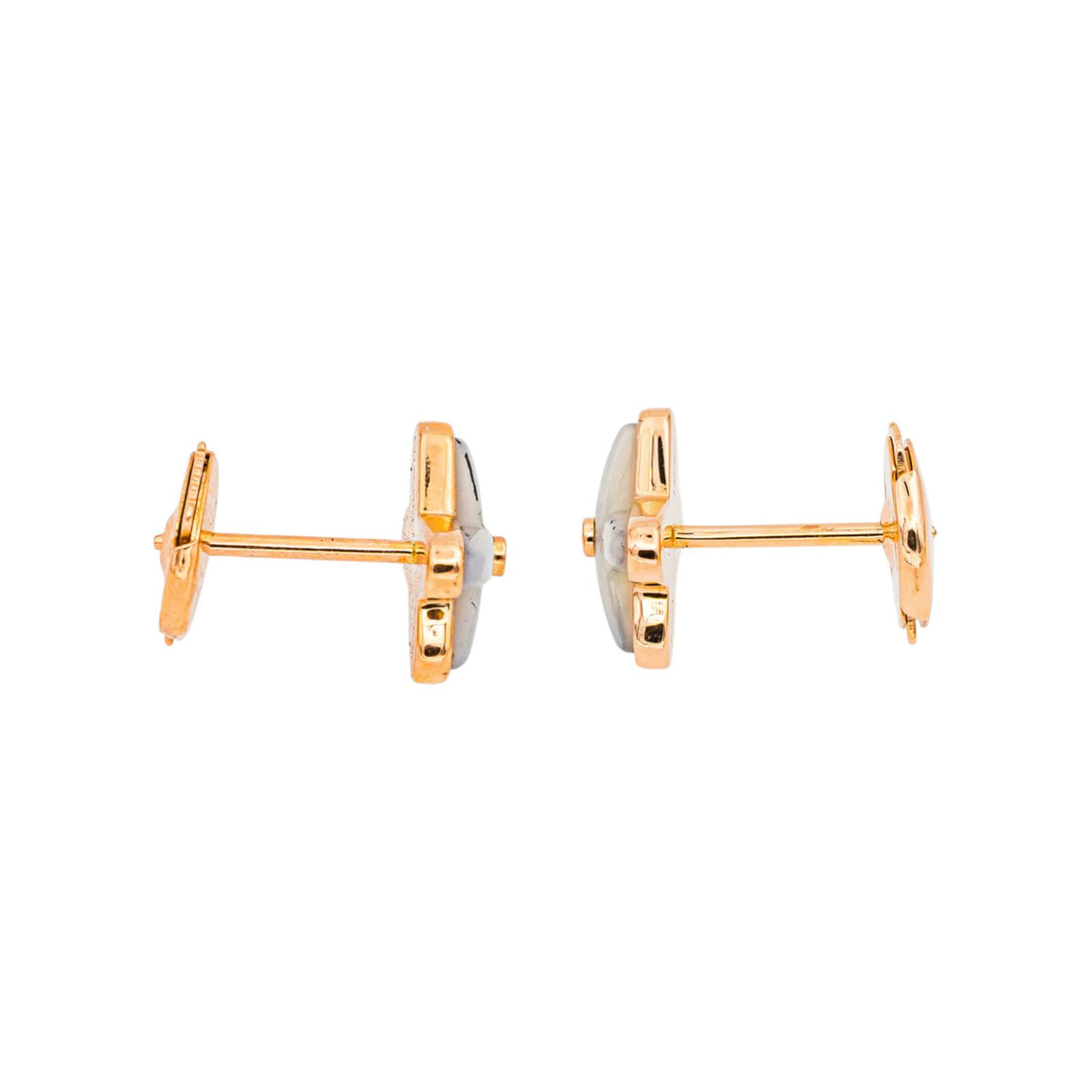 Chaumet Boucles d'oreilles Jeux de liens Or rose Diamant