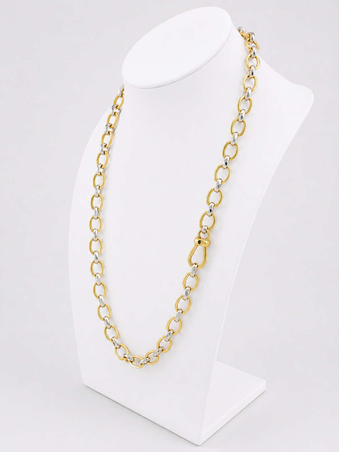 Collier Chaîne POMELLATO en or blanc et or jaune