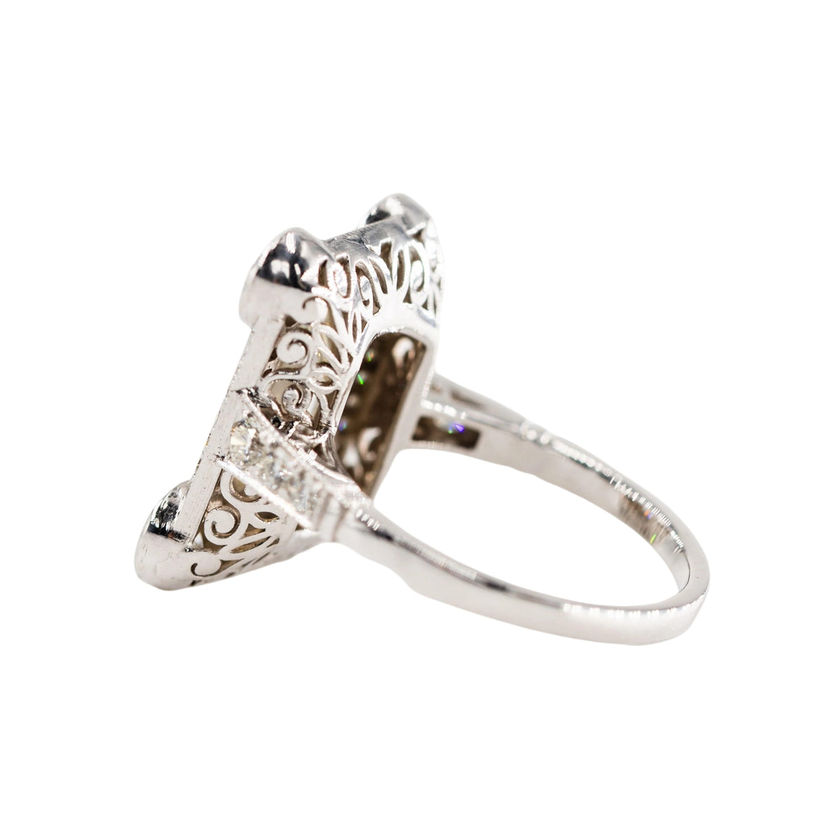Bague Entourage en or blanc et diamants