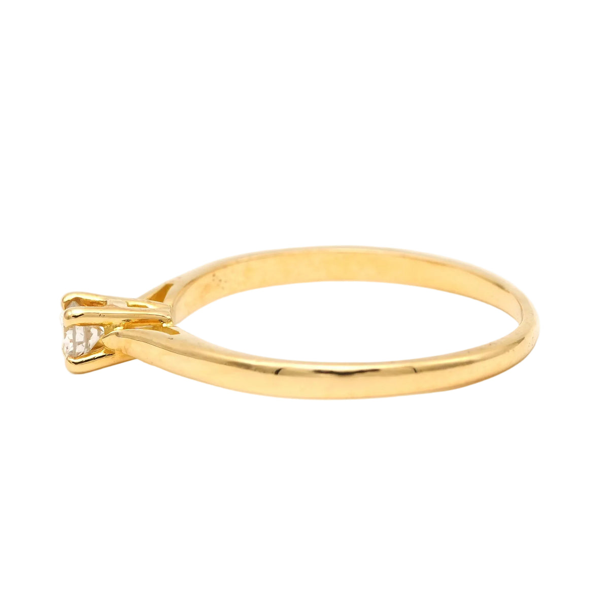 Bague Solitaire en or jaune et diamant