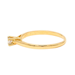 Bague Solitaire en or jaune et diamant