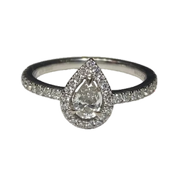Bague Entourage MESSIKA "Joy" en or blanc et diamants