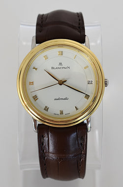 Montre BLANCPAIN Villeret Réf. 0095-1318, en acier et or jaune  Cal. 9513 Automatique, vers 1990.