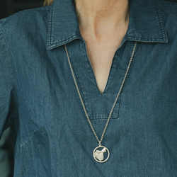 Collier Sautoir HERMÈS en argent
