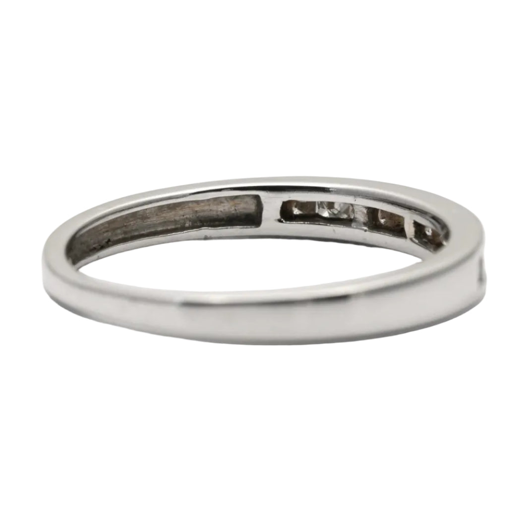 Bague Alliance en or blanc et diamants