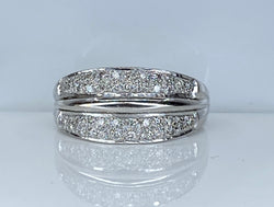 Bague Jonc en or et diamants