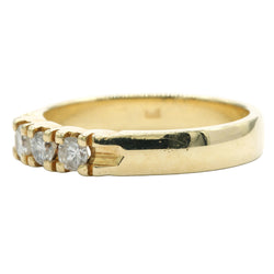 Bague Trilogie en or jaune et diamants