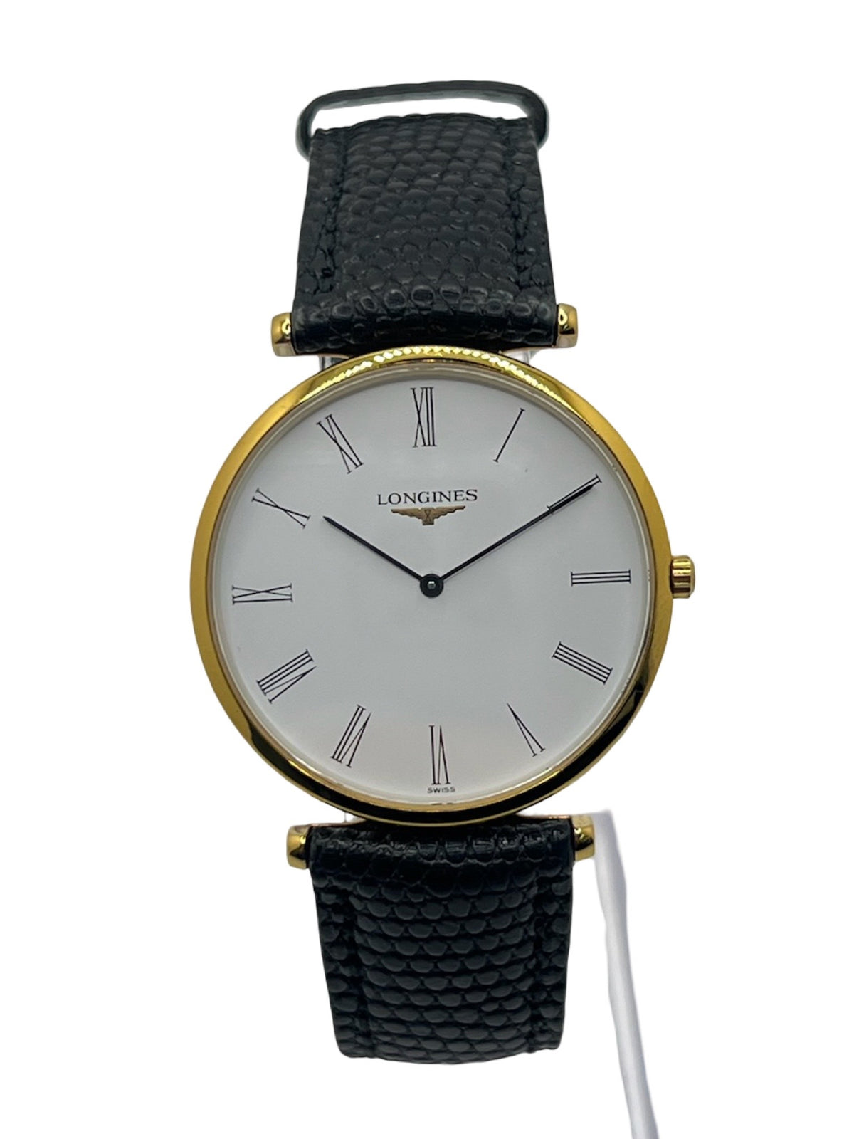 Montre LONGINES La Grande Classique plaqué or, acier et cuir