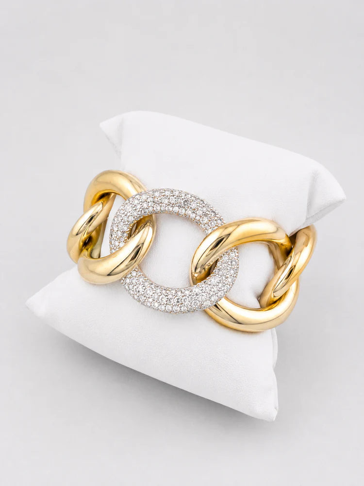 Bracelet POMELLATO "Tango" en or jaune et diamants