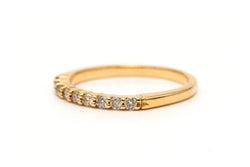Bague Alliance en or jaune et diamants