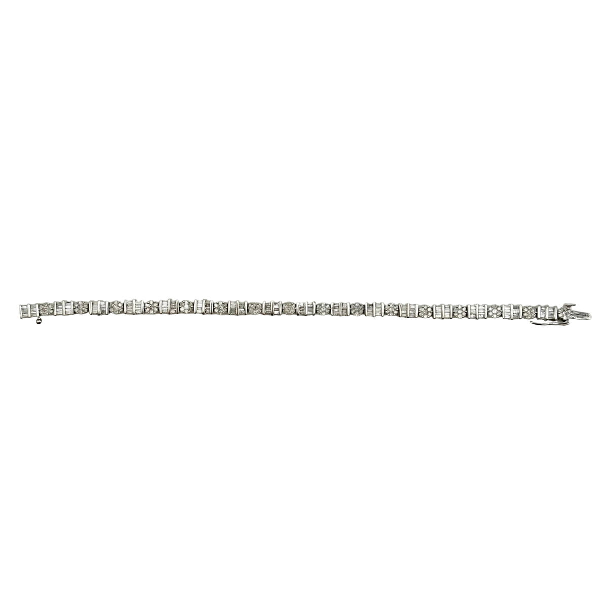 Bracelet en or blanc et diamants
