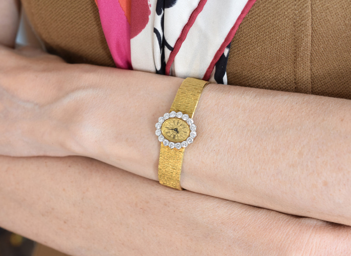 Montre PIAGET en or jaune et diamants