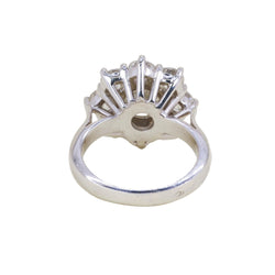 Bague Marguerite en or blanc et diamants
