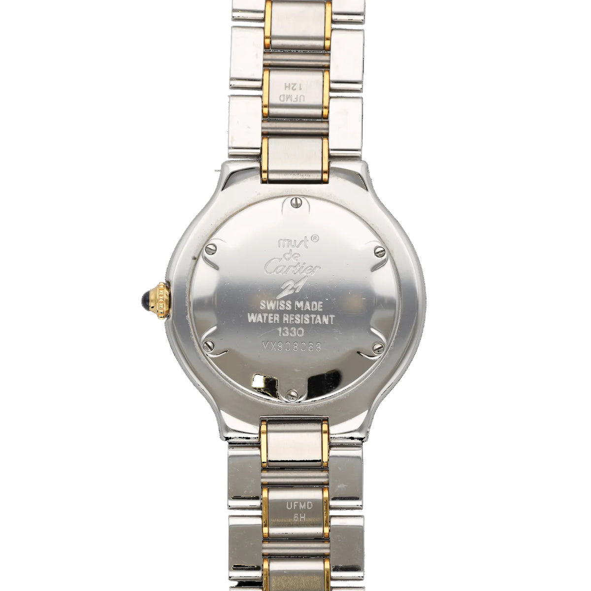 Montre CARTIER "21 Must" en or jaune, acier et quartz