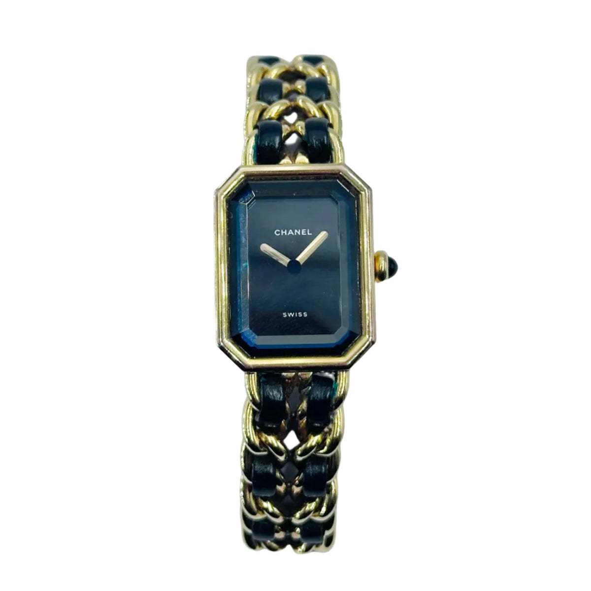 Montre CHANEL "Premlère" en plaqué et cuir