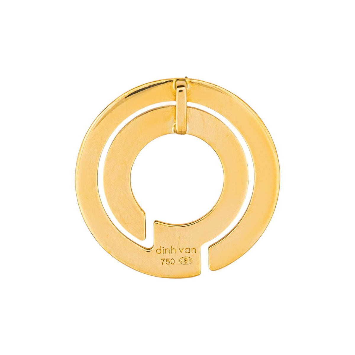 Dinh Van Pendentif Seventies Or jaune