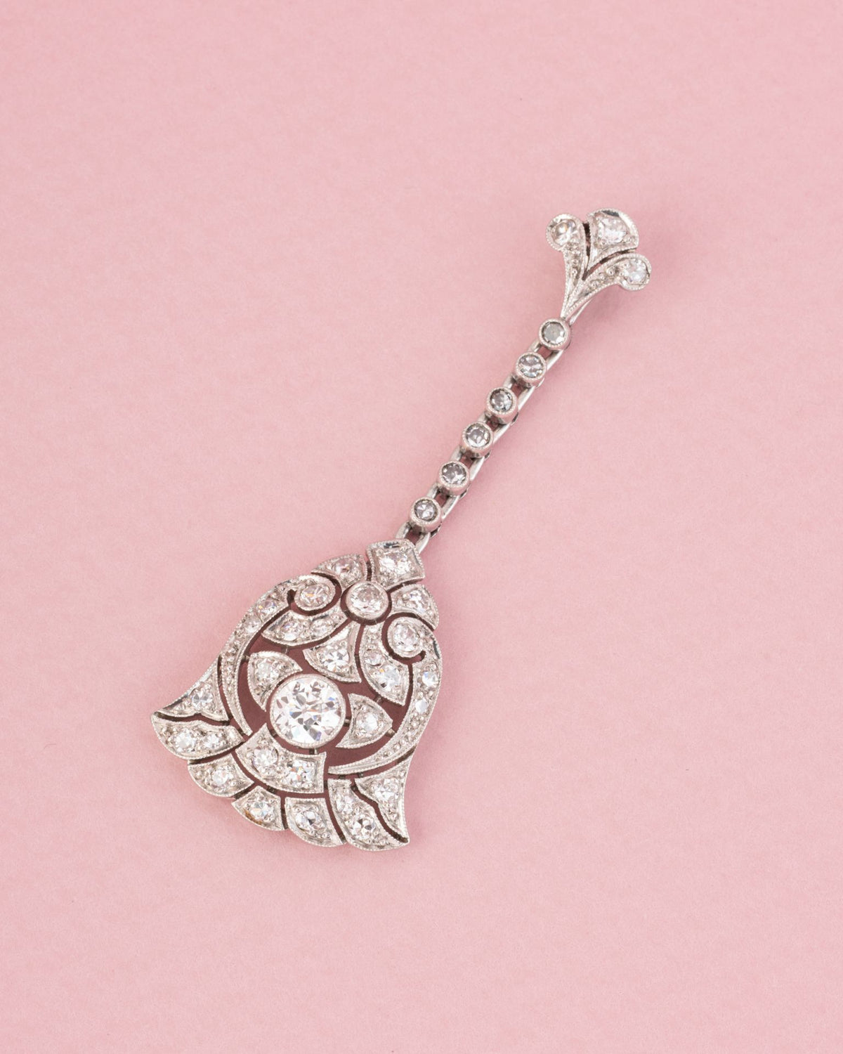 Pendentif en platine et diamants