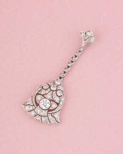 Pendentif en platine et diamants