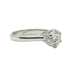 Bague Solitaire en or blanc et diamant