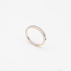 Bague Alliance en or blanc et diamants