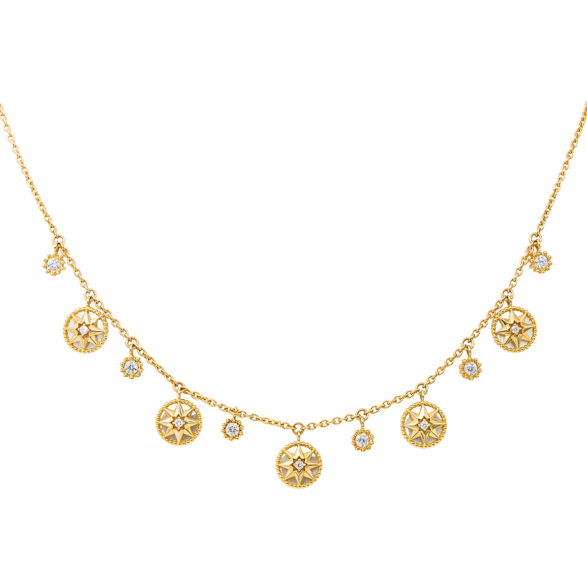 Dior Collier Rose des vents Or jaune Diamant