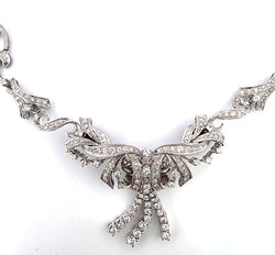 Collier Plastron en or blanc et diamants