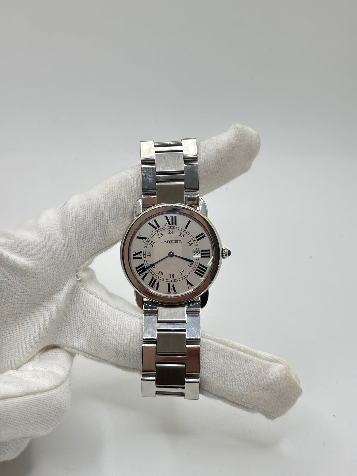 Montre CARTIER Ronde Solo en acier