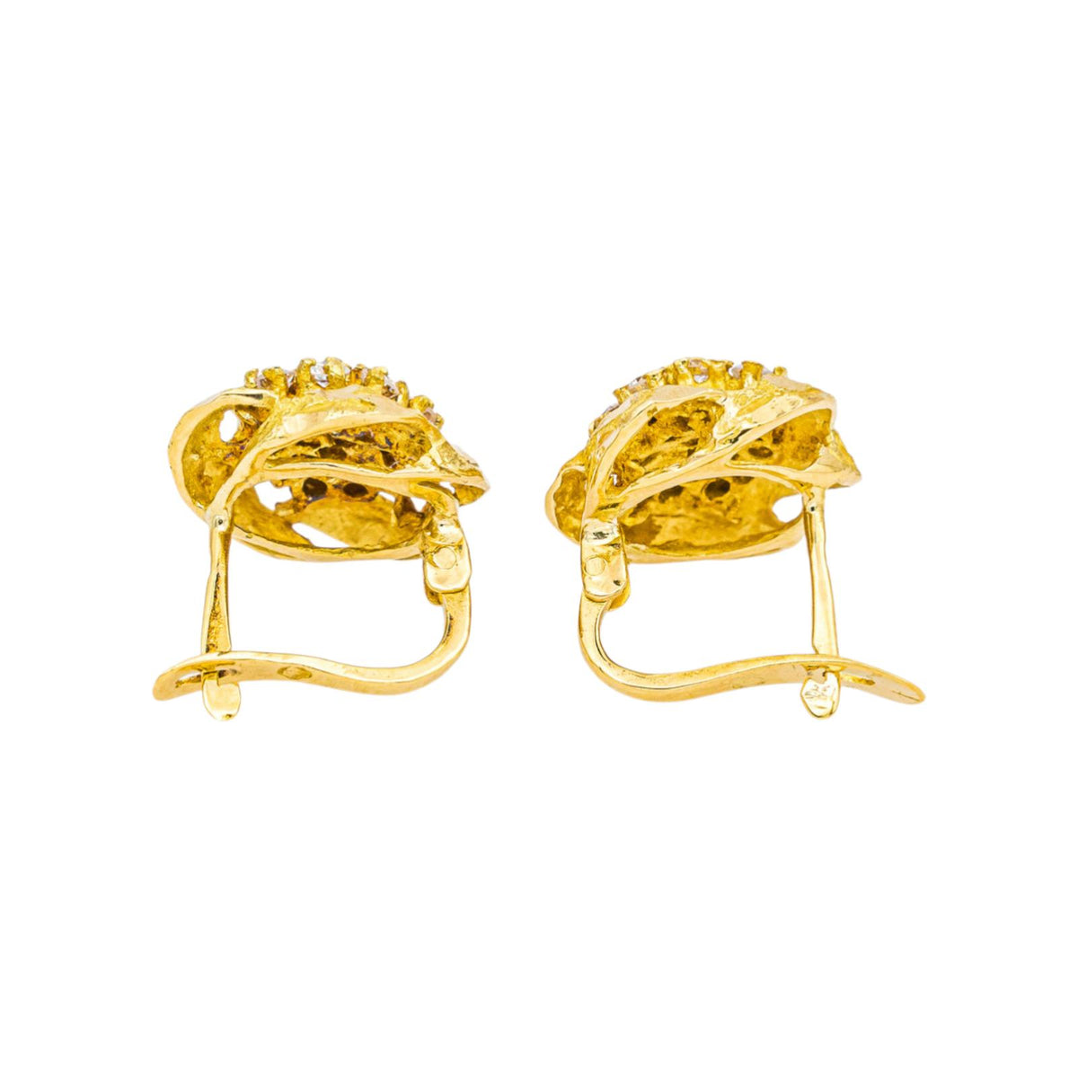 Boucles d'oreilles Or jaune Diamant