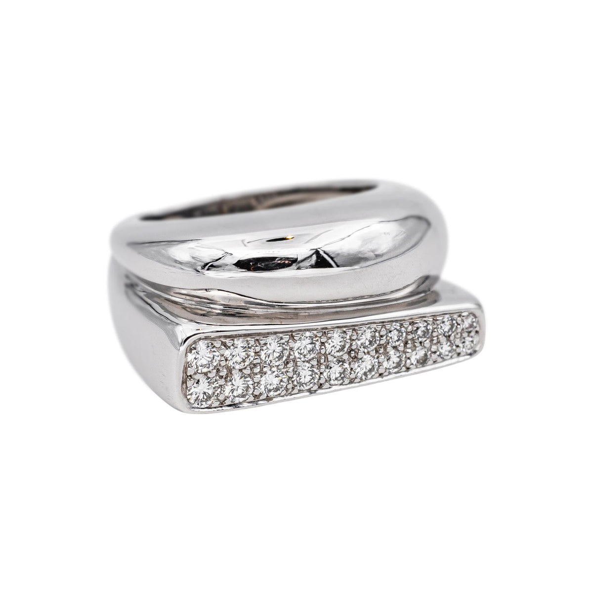 Fred Bague Success Or blanc Diamant