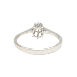 Bague Solitaire en or blanc et diamant