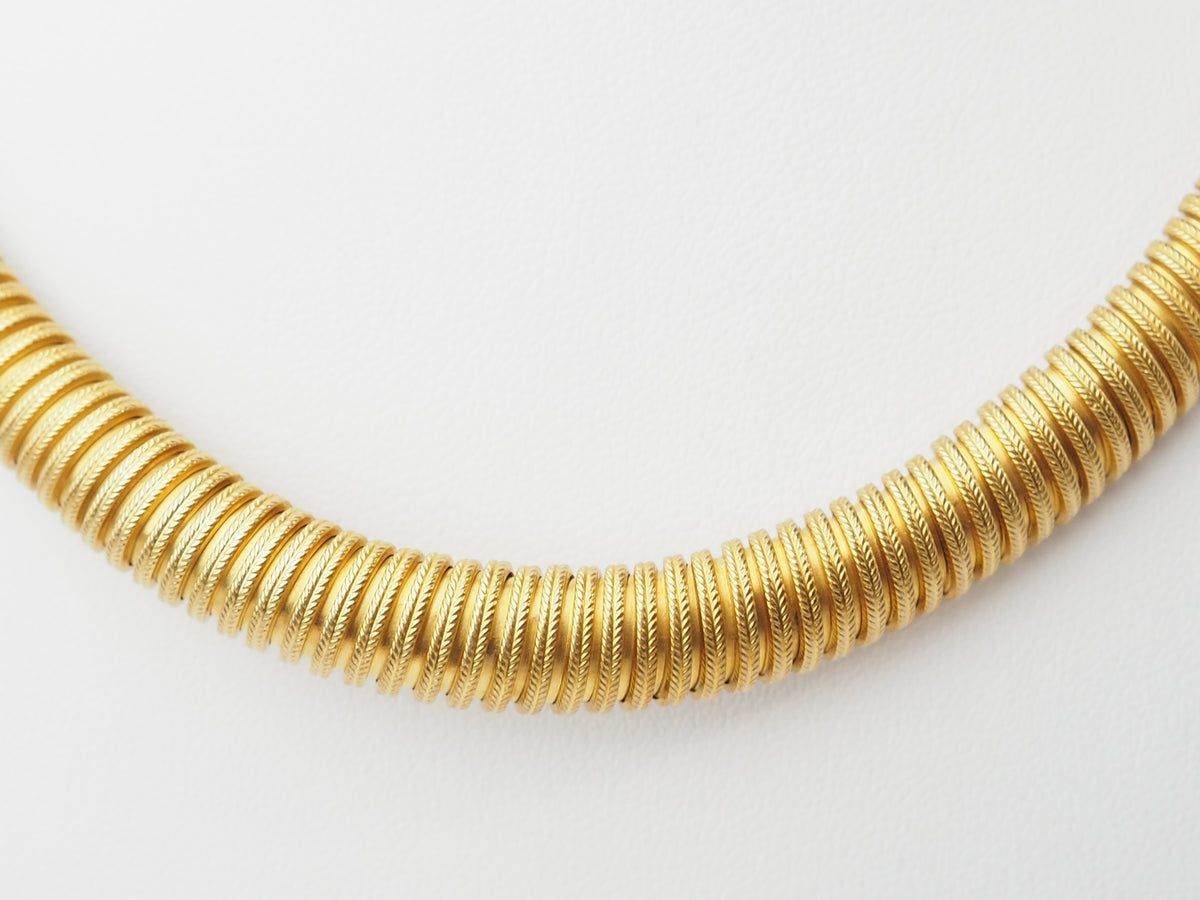 Collier Tubogas en or jaune