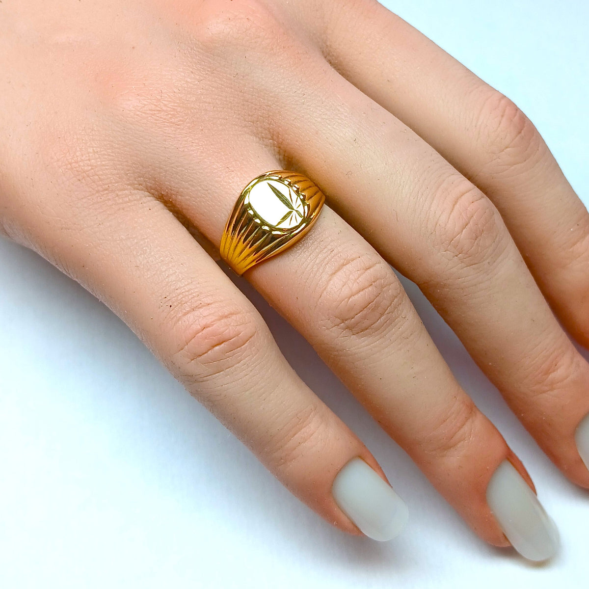 Bague Chevalière en or jaune