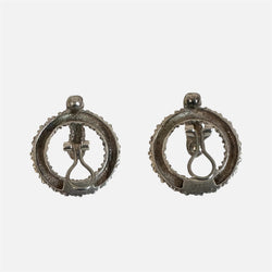Boucles d’oreilles Créoles HERMÈS Noeuds Marins en argent