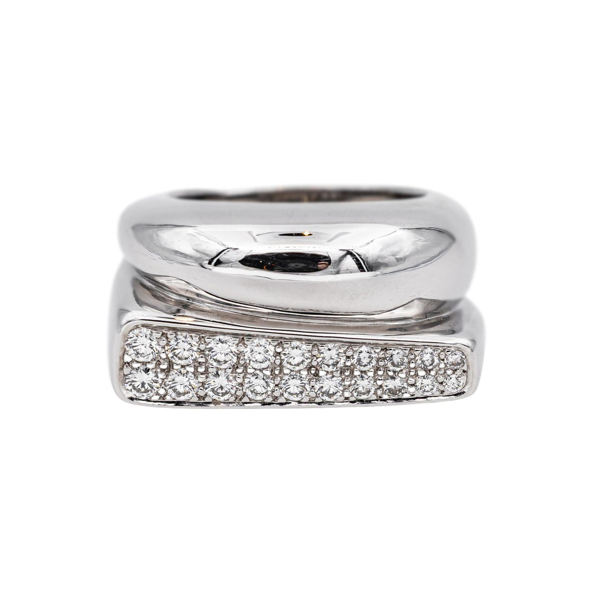 Fred Bague Success Or blanc Diamant