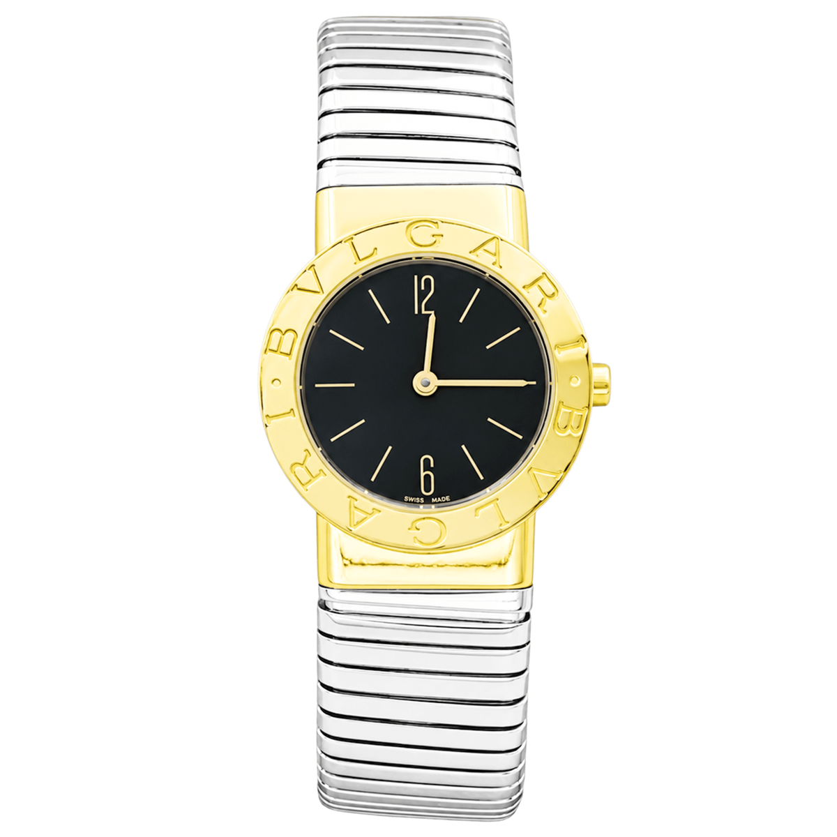 Montre BULGARI "BB 26" en or jaune et acier
