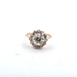 Bague Entourage en or jaune et diamants