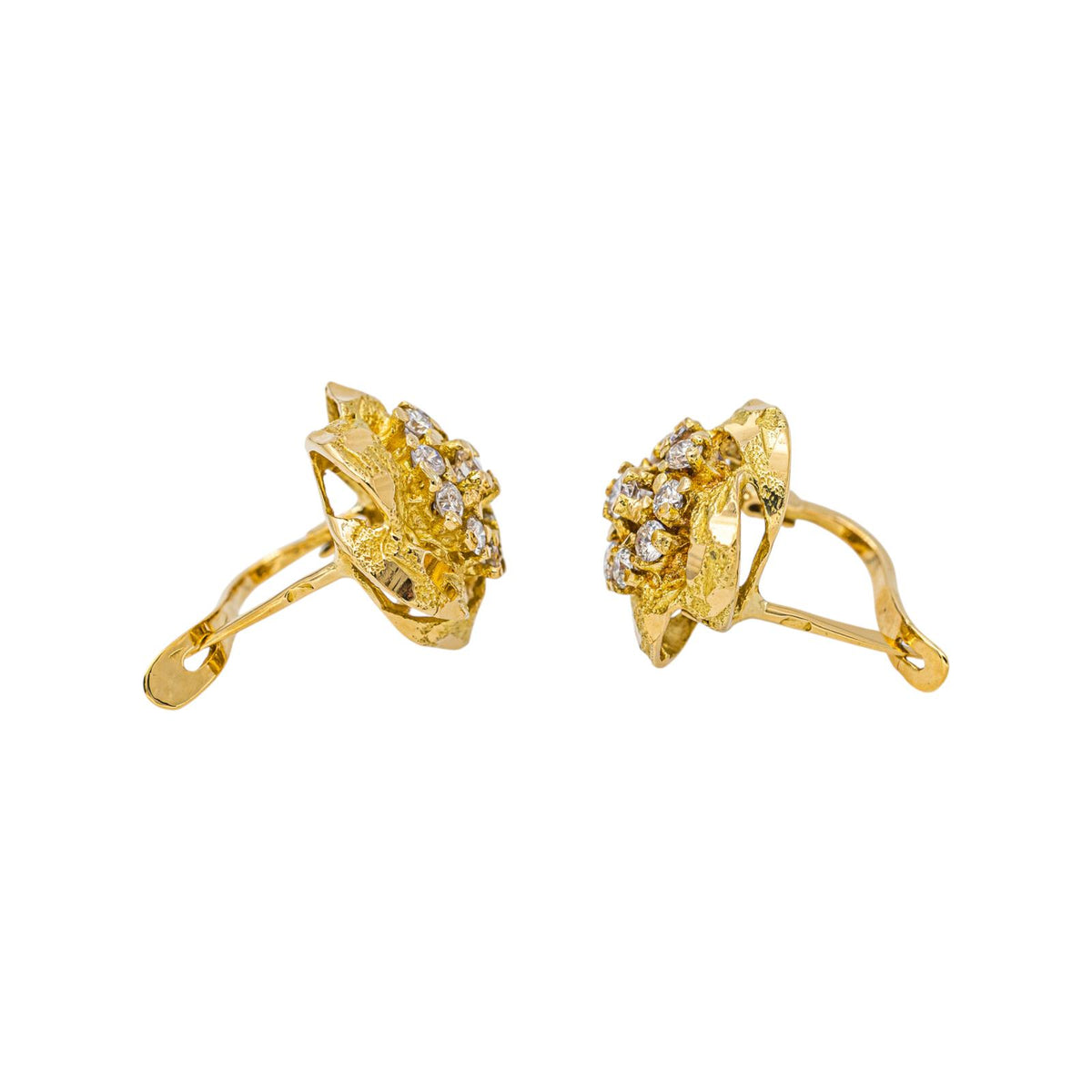 Boucles d'oreilles Or jaune Diamant