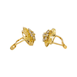 Boucles d'oreilles Or jaune Diamant