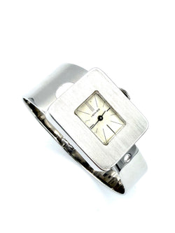 Montre HERMES  vintage en argent vers 1970