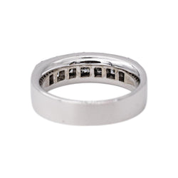 Bague Bandeau Or blanc Diamant