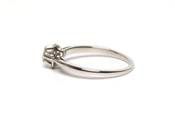 Bague Solitaire en or blanc et diamant