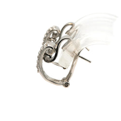 Boucles d'oreilles Clips en or blanc et diamants