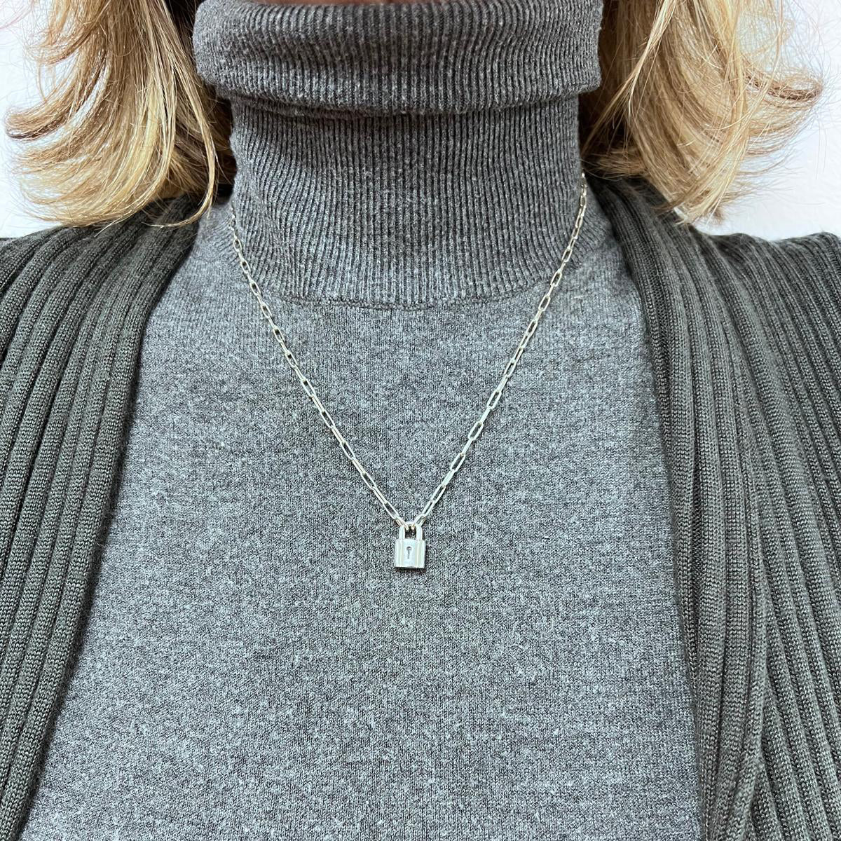 Collier Pendentif DODO Lock en argent
