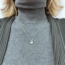 Collier Pendentif DODO Lock en argent