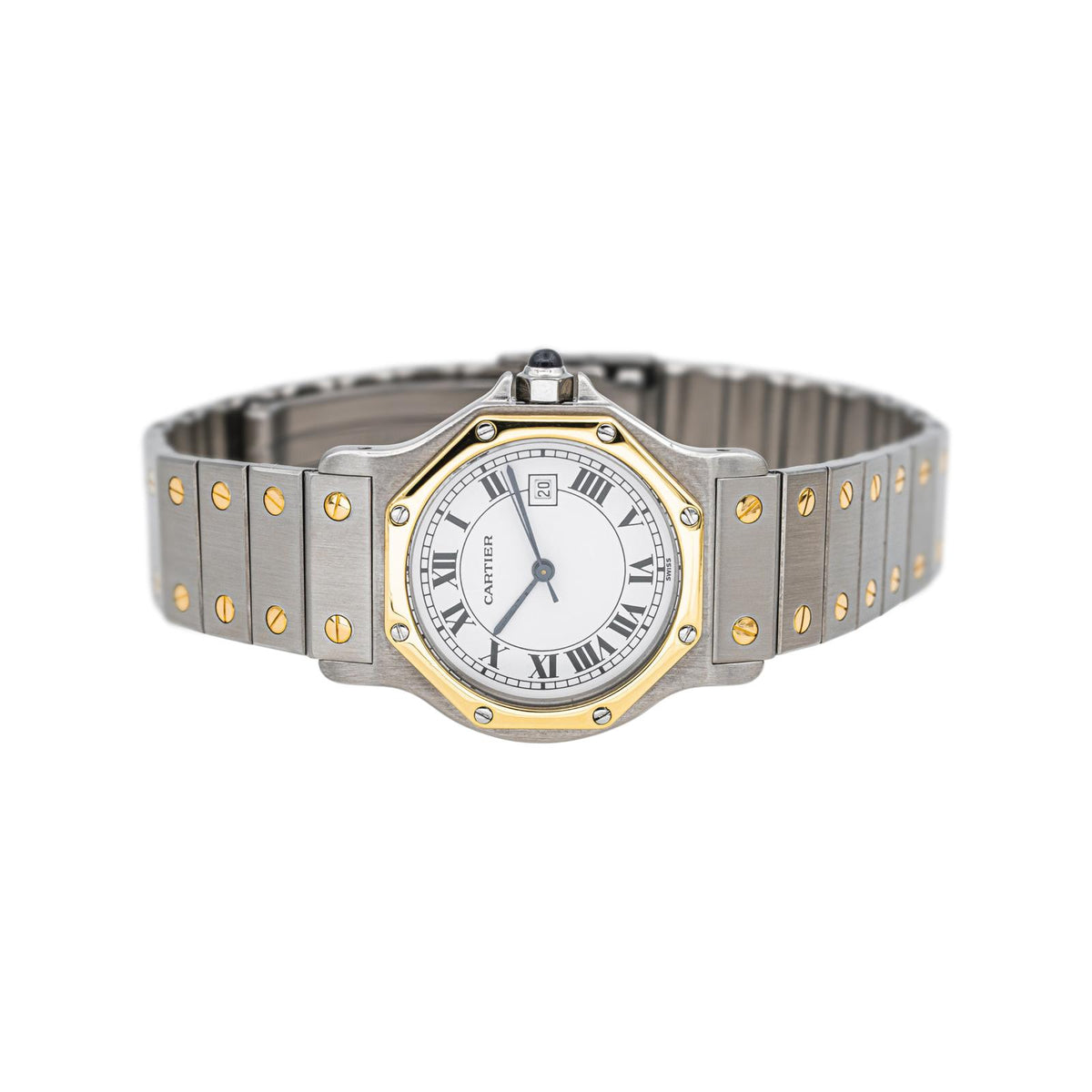 Cartier Montre Santos Acier Saphir