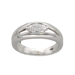 Bague Solitaire en or blanc et diamant
