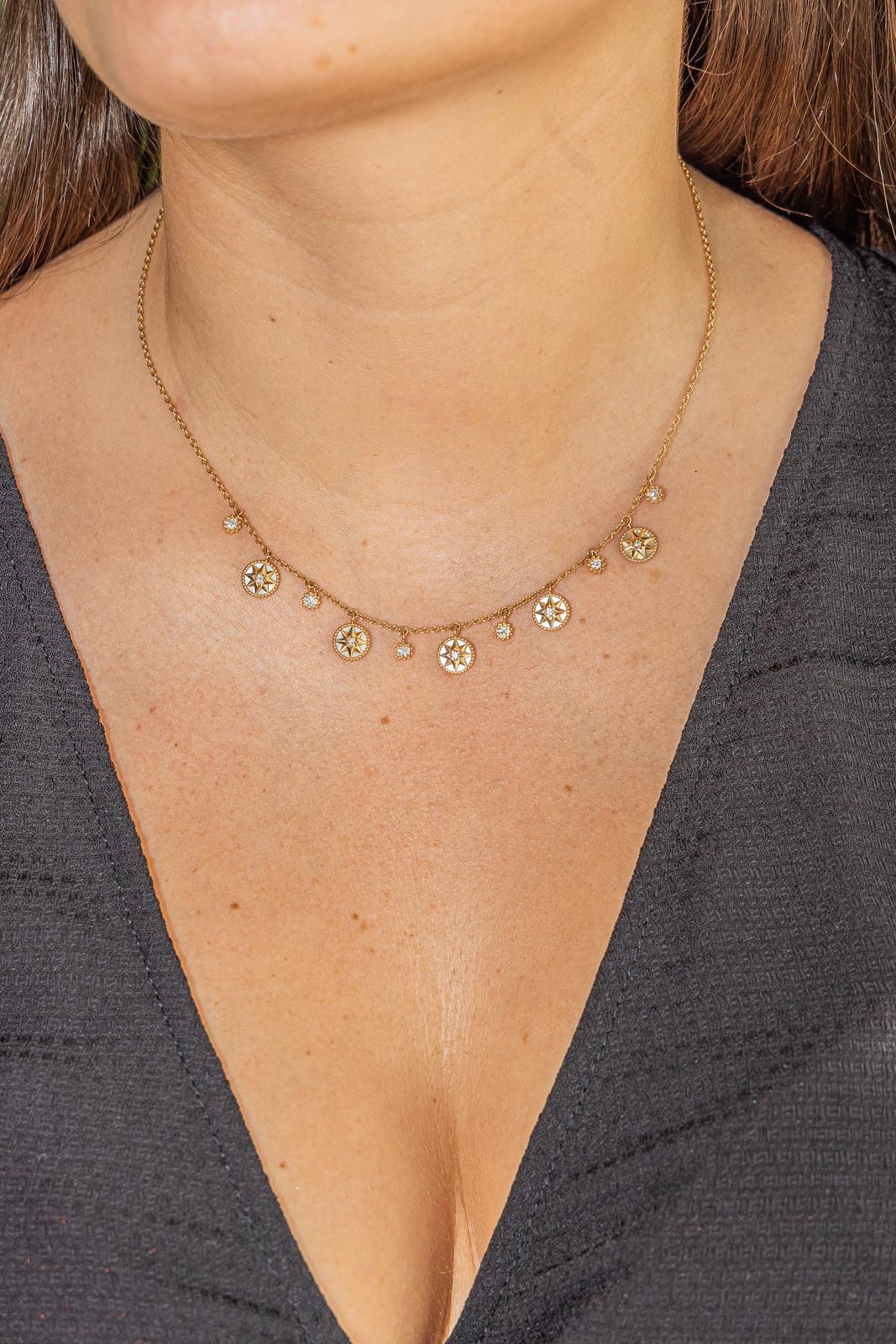 Dior Collier Rose des vents Or jaune Diamant