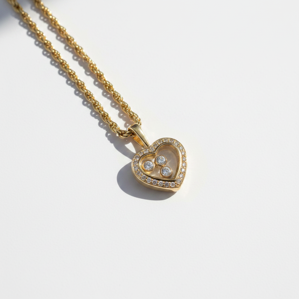 Collier CHOPARD Pendentif Coeur - Happy Diamond