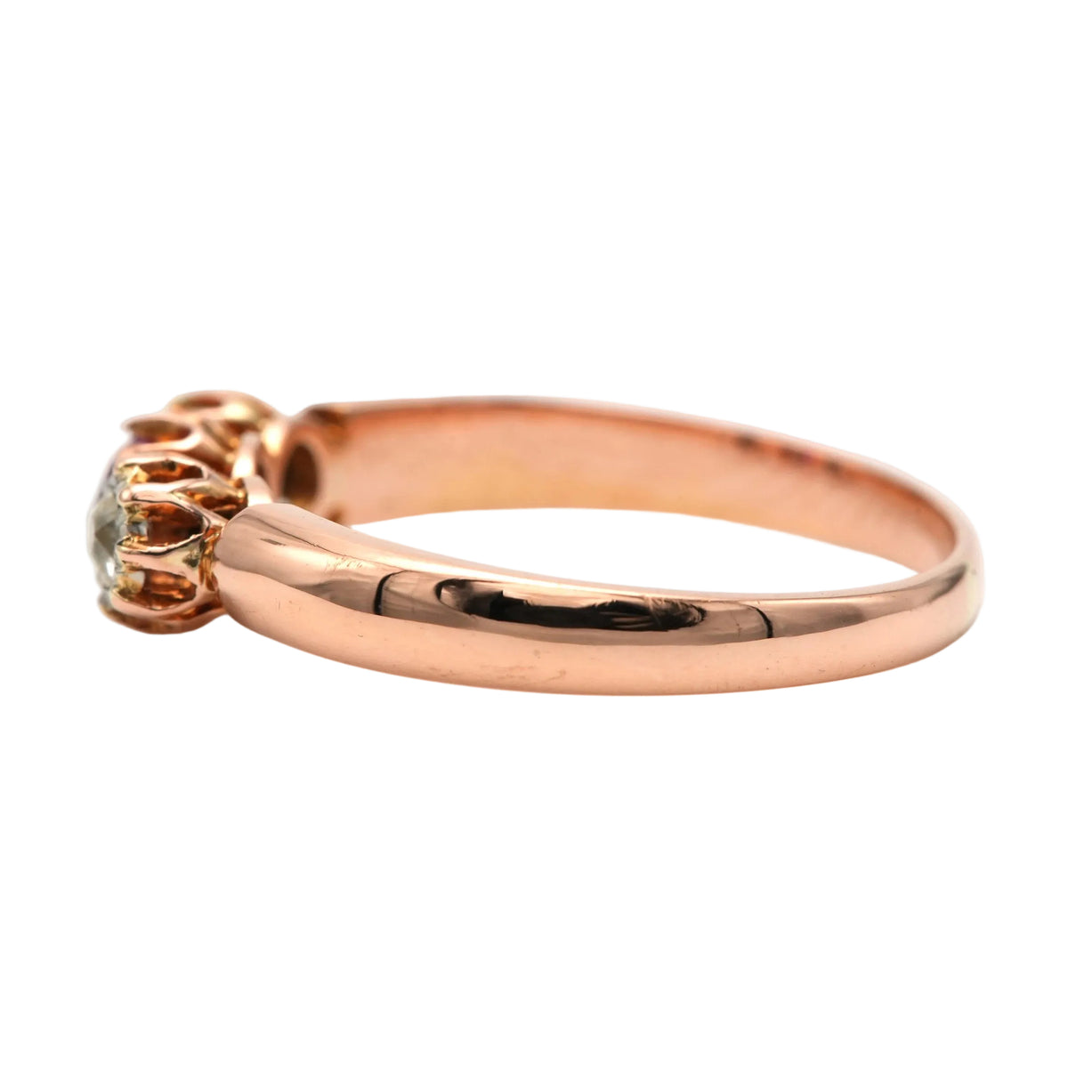 Bague Trilogie en or jaune, saphir et diamants